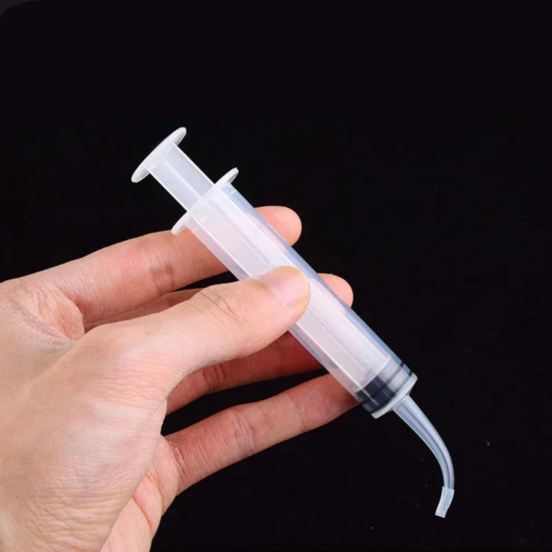 12ML Ear Cleaner Washer Syringer Elbow Rubber Tube Earwax Cleaning Removal Tool Ear Cleaner Wax Removal Ear Cleaner Health Care