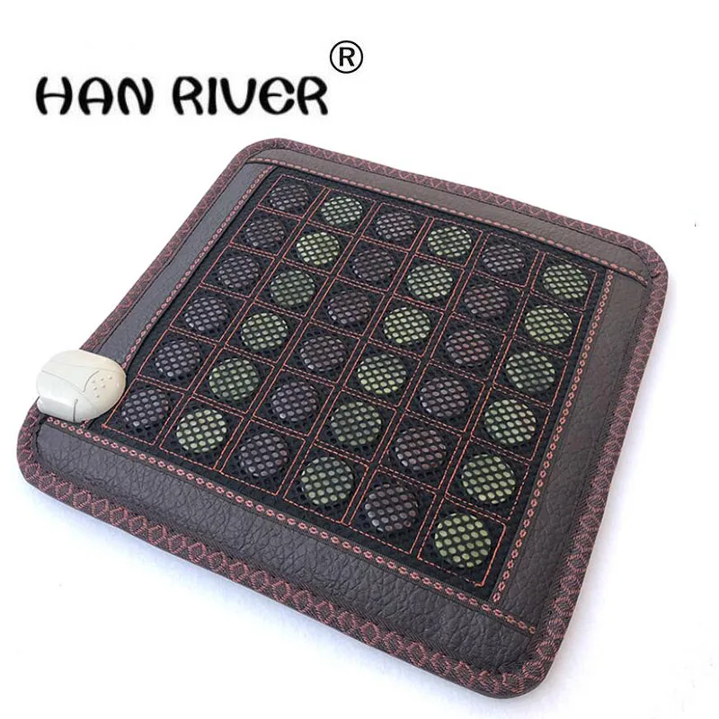 

45*45 см игла из нефритового камня MS Tomalin, подушка из германиевого камня, нагрев здоровья, электрическое отопление, инфракрасная массажная подушка