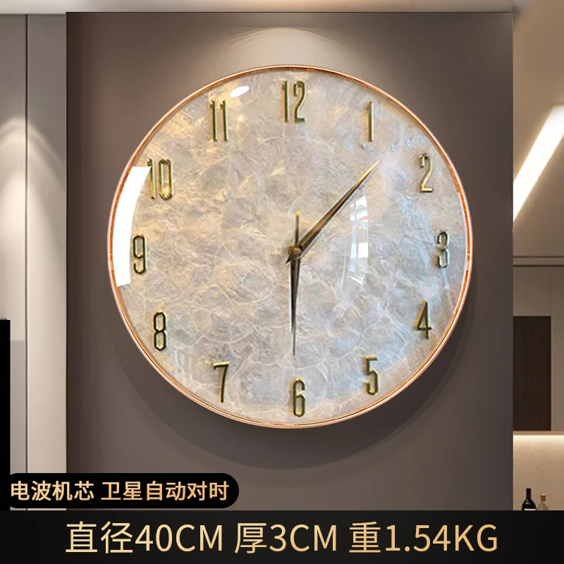 Minimalistische Italiaanse Shell Wandklok Moderne Eenvoudige Woonkamer High-end Wandklok Premium Woonkamer Home Decor Wanduhr FYWC