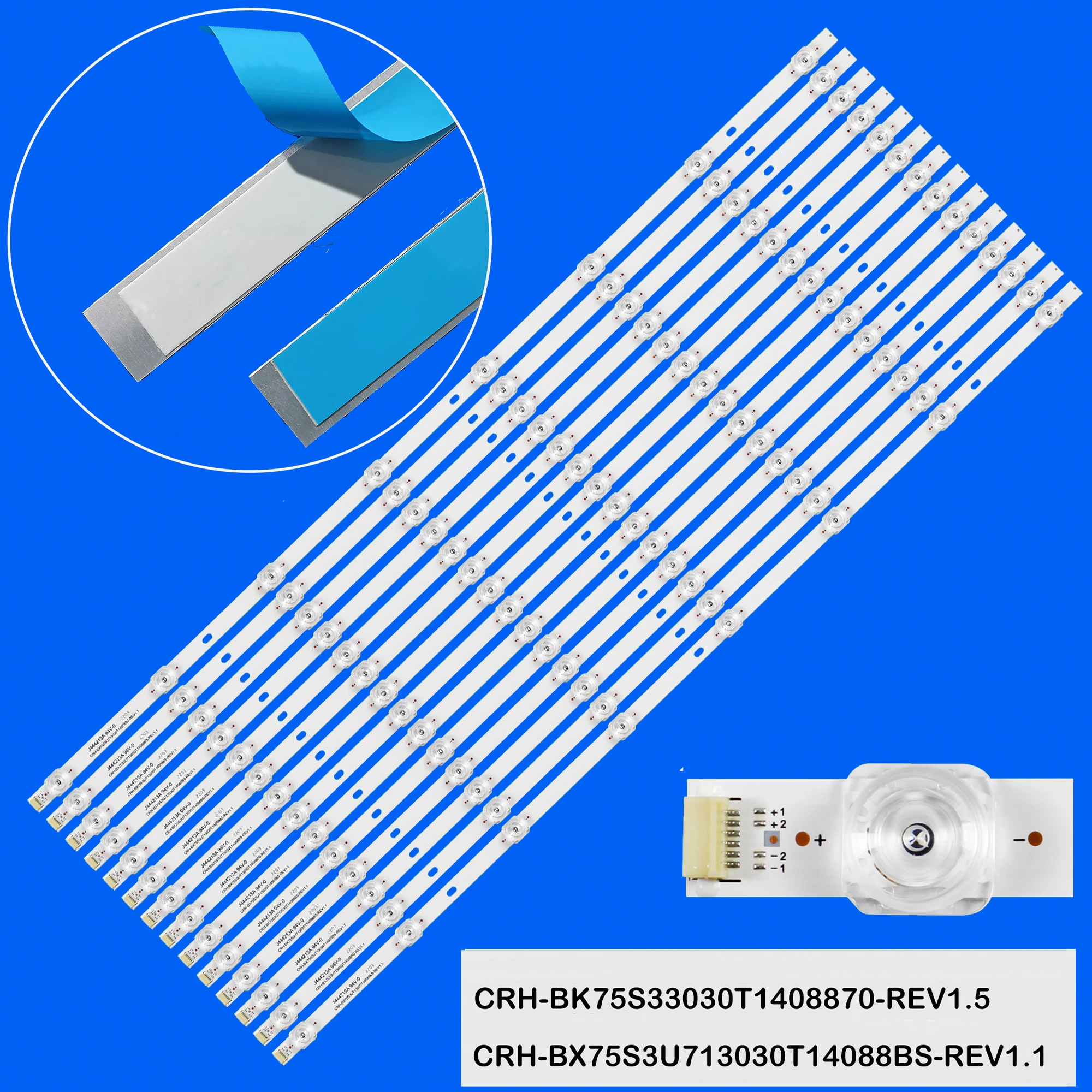 LED Backlight Strio CRH-BK75S33030T1408870-REV1.5 For 75inch 75R7070E2 H75B7510 H75B7510UK 75RGE H75BE7410 75R6E4 75R6 H75B7530