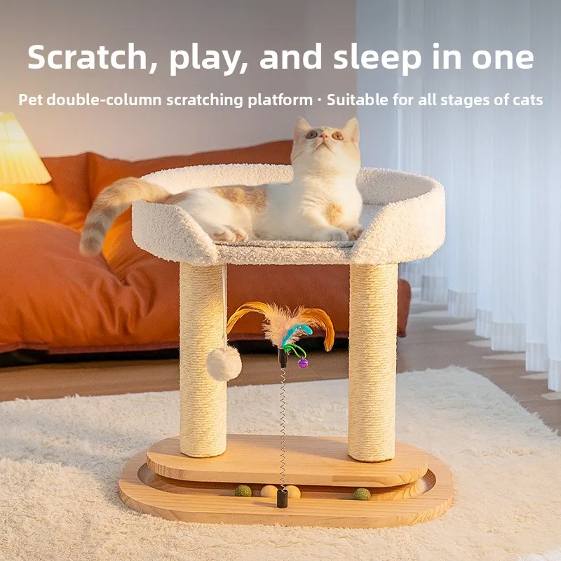 large-size-tree-house-in-one-maine-coon-climbing-sisal-column-playground-interactive-wheel-scratching-board