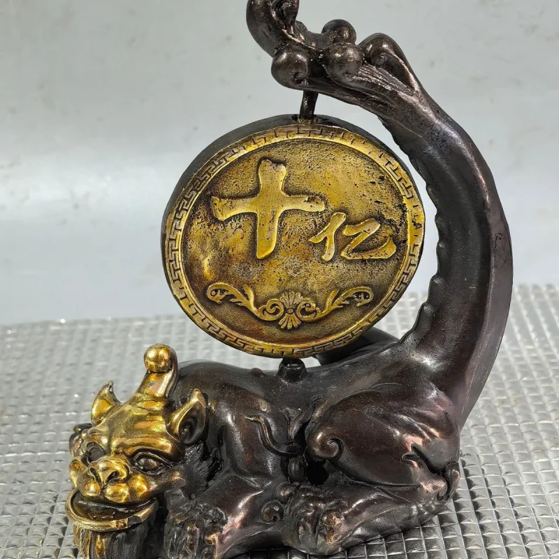 Bronze Xuanwu Pixiu Divine Beast for Wealth Accumulation, Office and Home Living Room Decorative Ornament, Opening Ceremony Deco