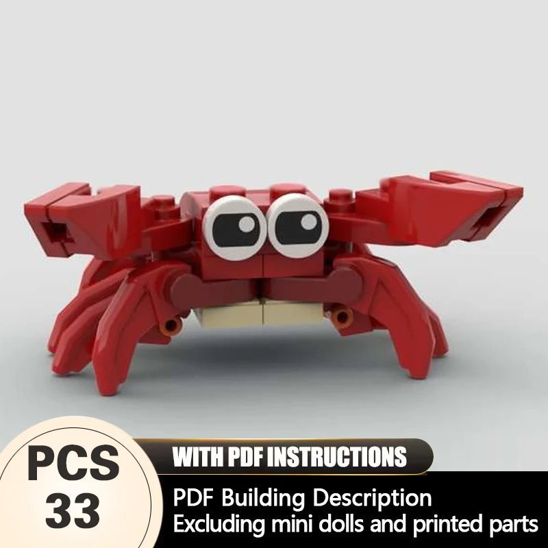 

Creators Animal Series Model MOC Building Bricks Crustaceans Modular Technology Gifts Holiday Assemble Children Toys Suit