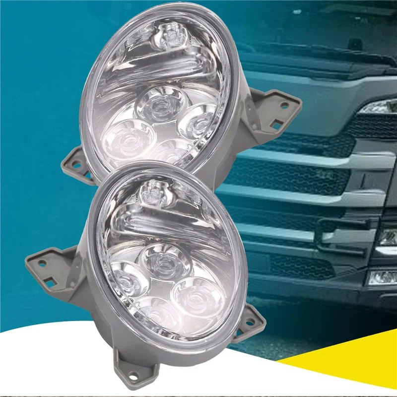 

2 пары передних светодиодных противотуманных фар грузовика 24 В в сборе 1852573 1852572 для грузовика Scania R420 R620 R500 P400 P450 R730 G440 G400 G450