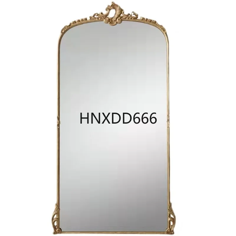

Vintage French floor mirror carved gold full-length mirror