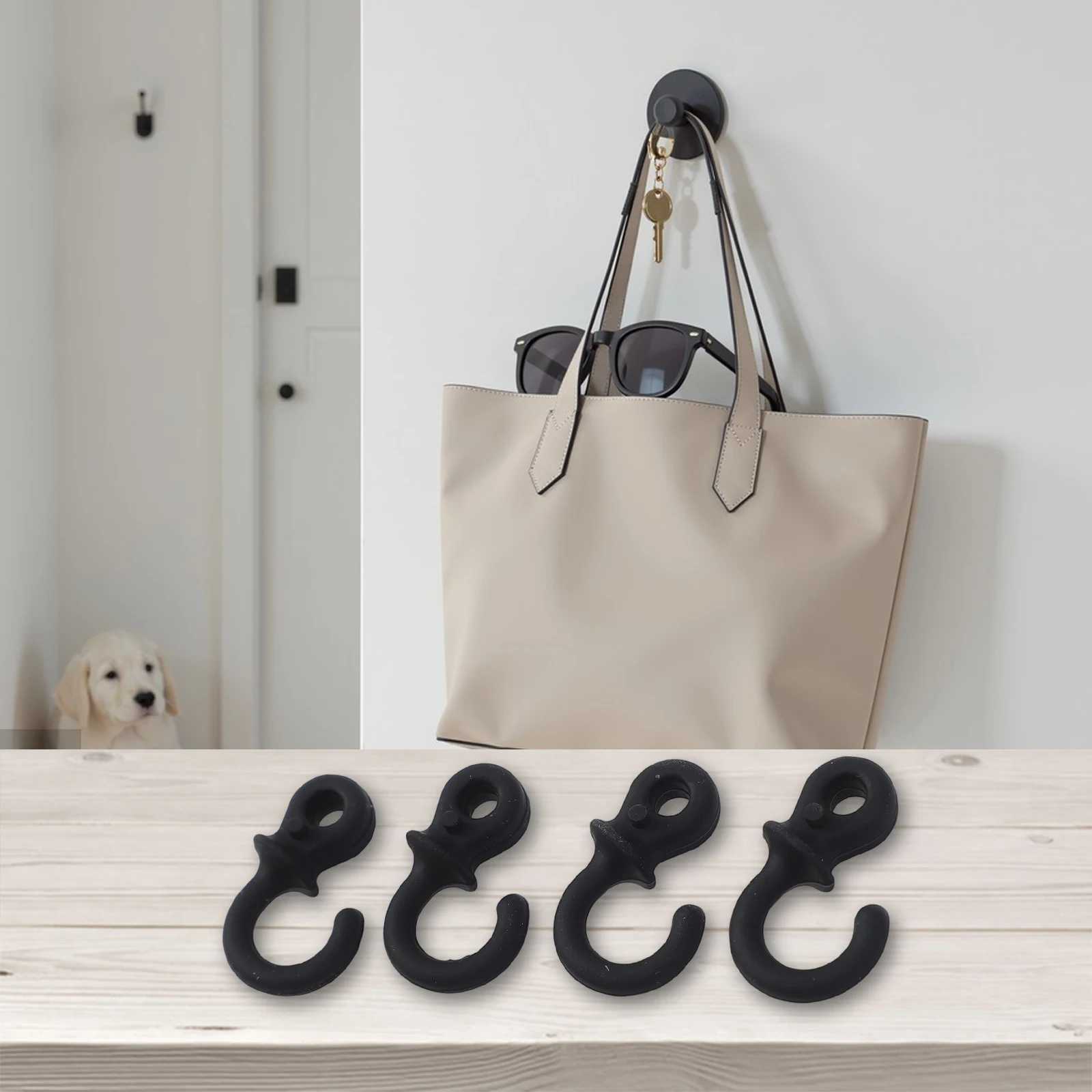 

48pcs Monkey Tail Stabilizers for Compound Bows Soft Rubber Dampeners for Noise Reduction and Shock Absorption