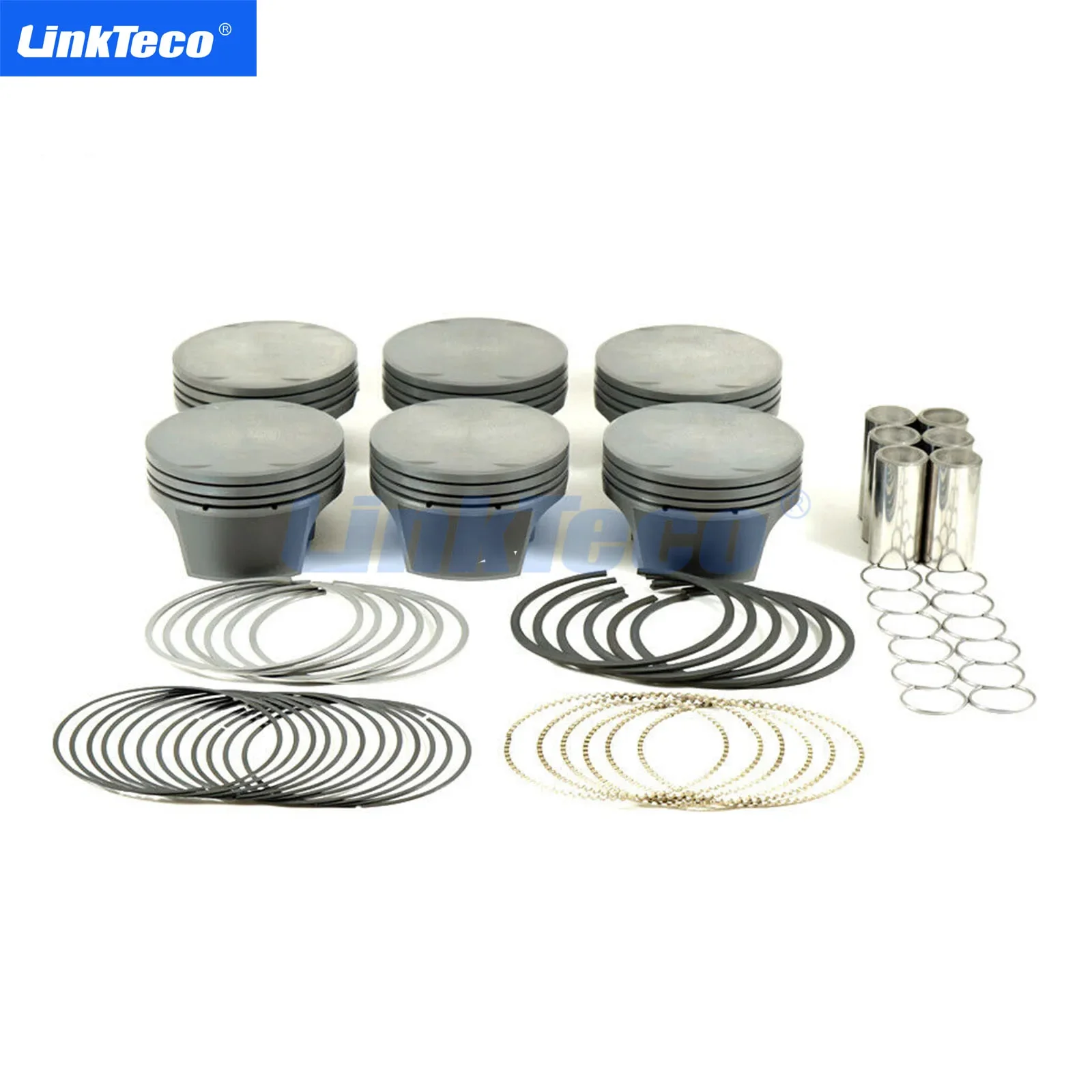 6pcs Engine Parts 83.955mm Piston With Ring For BMW Pistons M52tu M54B25 E46 E39 E60 E61 E83 E36 E85 OE 11257512526