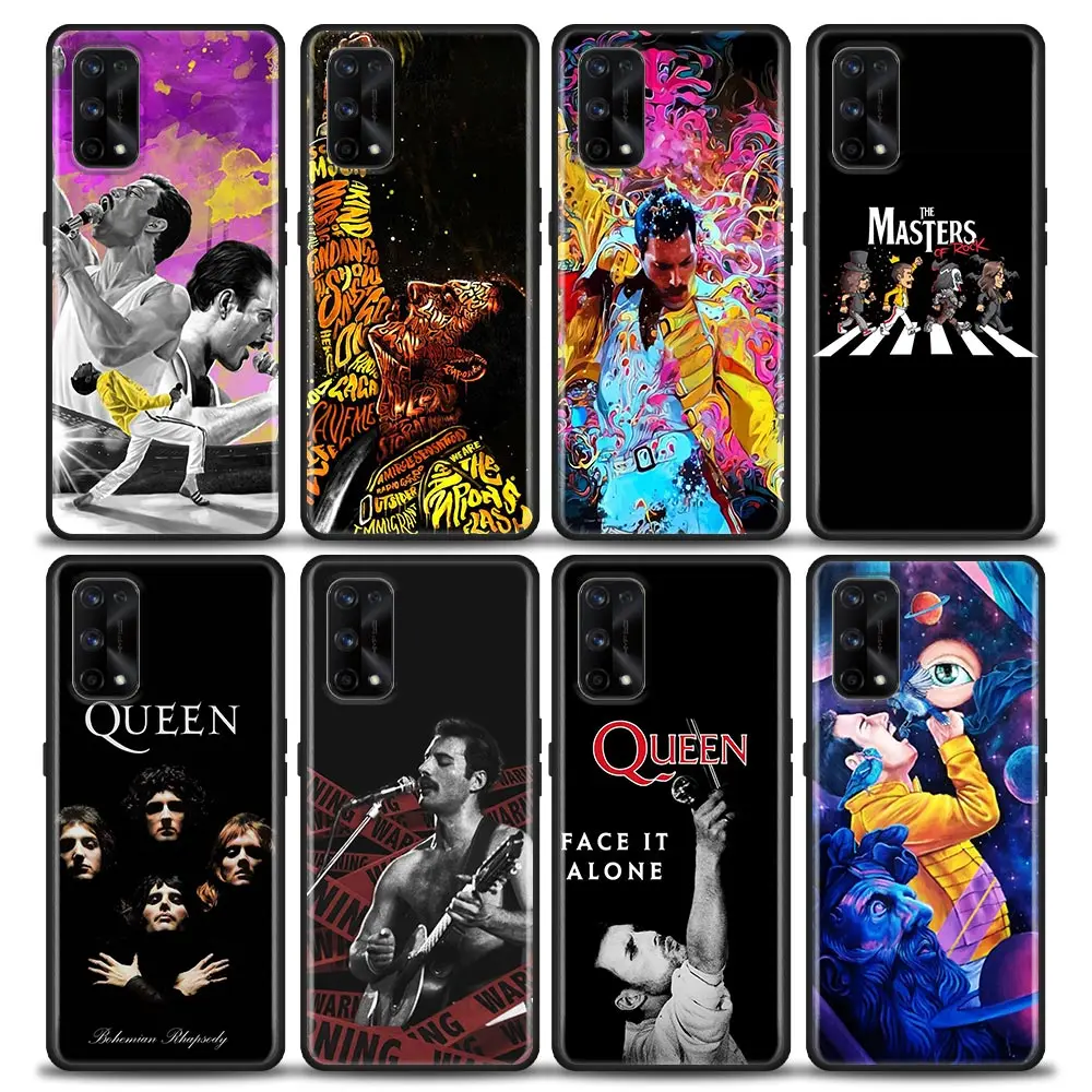 Queen Freddie Mercury Phone Case For Realme NARZO 50A 50I 50 60 60X 20 GT NEO 2 2T C55 C53 C35 C33 C31 C30 C21 C21Y PRO 5G Cover