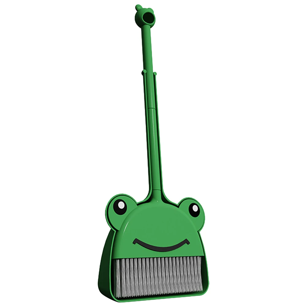 1 ensemble balai et pelle à poussière pour enfants, petite taille, outils de nettoyage en plastique robuste pour la maternelle, accessoires de nettoyage pour enfants lumineux