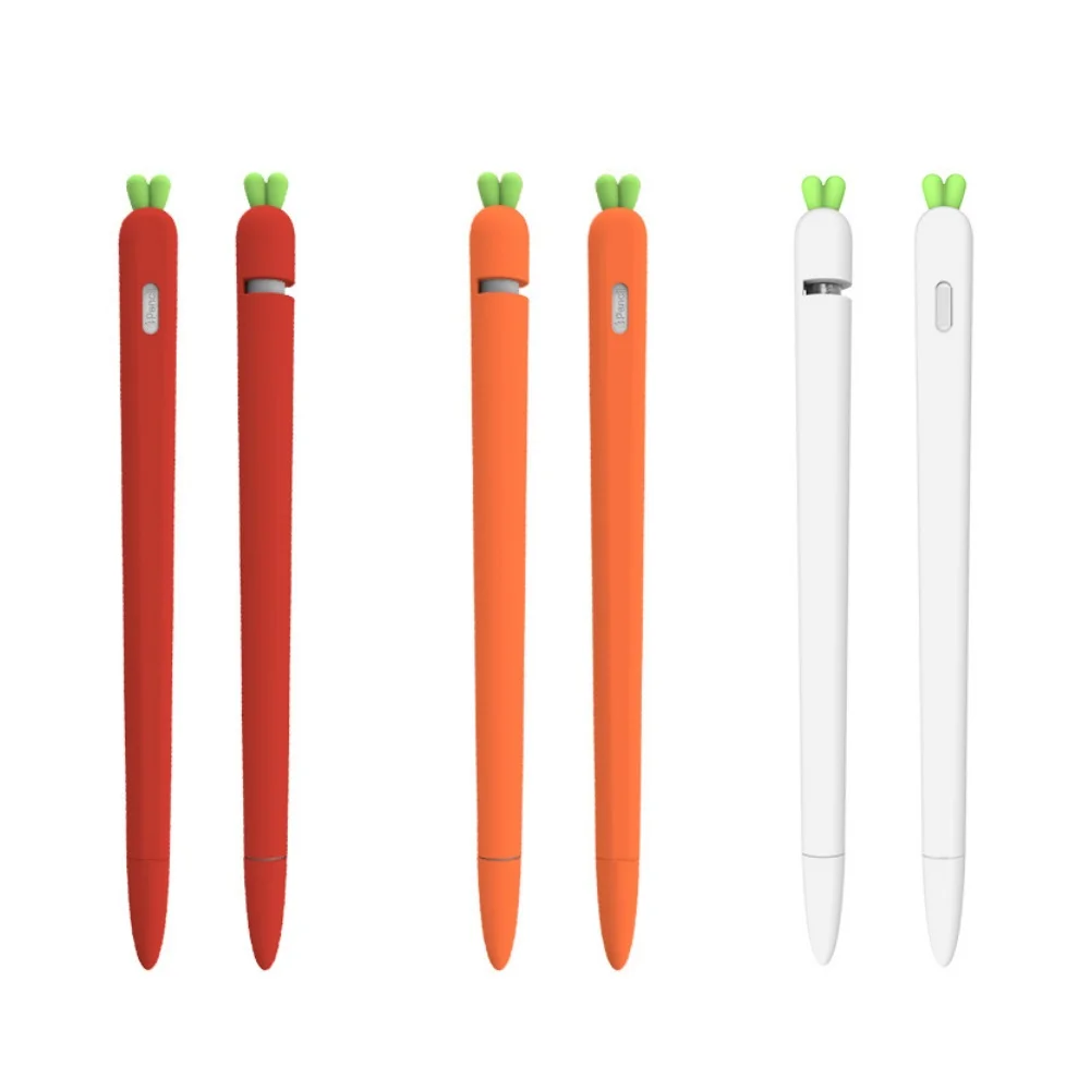 

Silicone Carrot Shell Pencil Case For Apple Pencil 2nd Case Compatible For iPad Tablet Touch Pen Stylus Protective Sleeve Cover