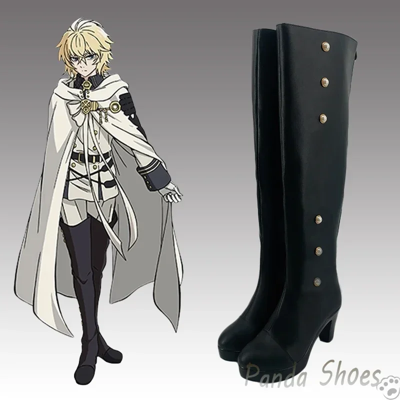 

Anime Seraph of The End Mikaela Cosplay Shoes Anime Game Cos Comic Cosplay Costume Prop Shoes for Con Halloween Party