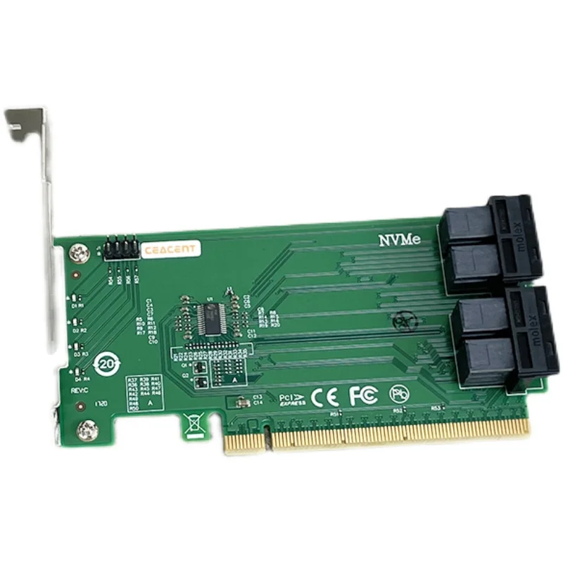 CEACENT ANU24PE16 NVMe u. 2 to PCIe SSD Extension SFF8639 Hard Disk Adapter Card