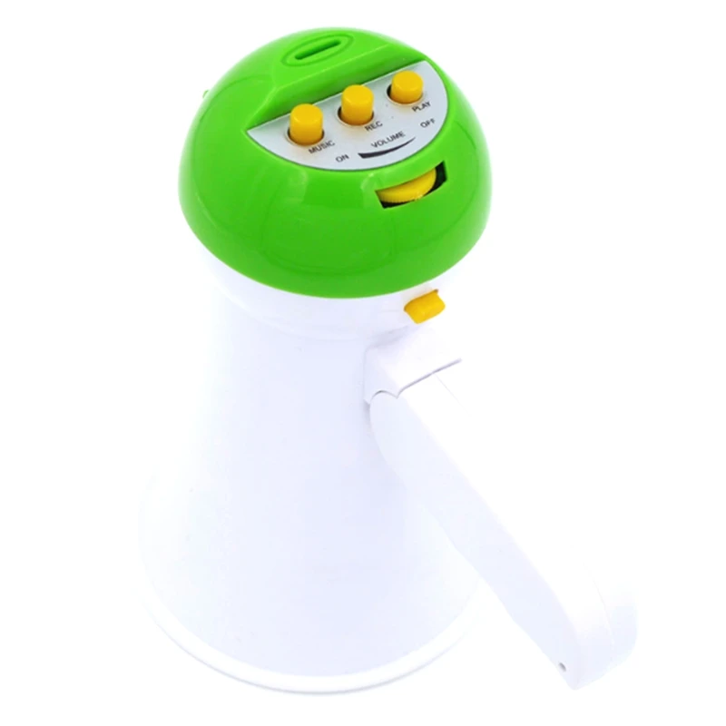 Gravador Megafone portátil e dobrável com alto-falante, amplificador portátil, Bullhorn, Hot