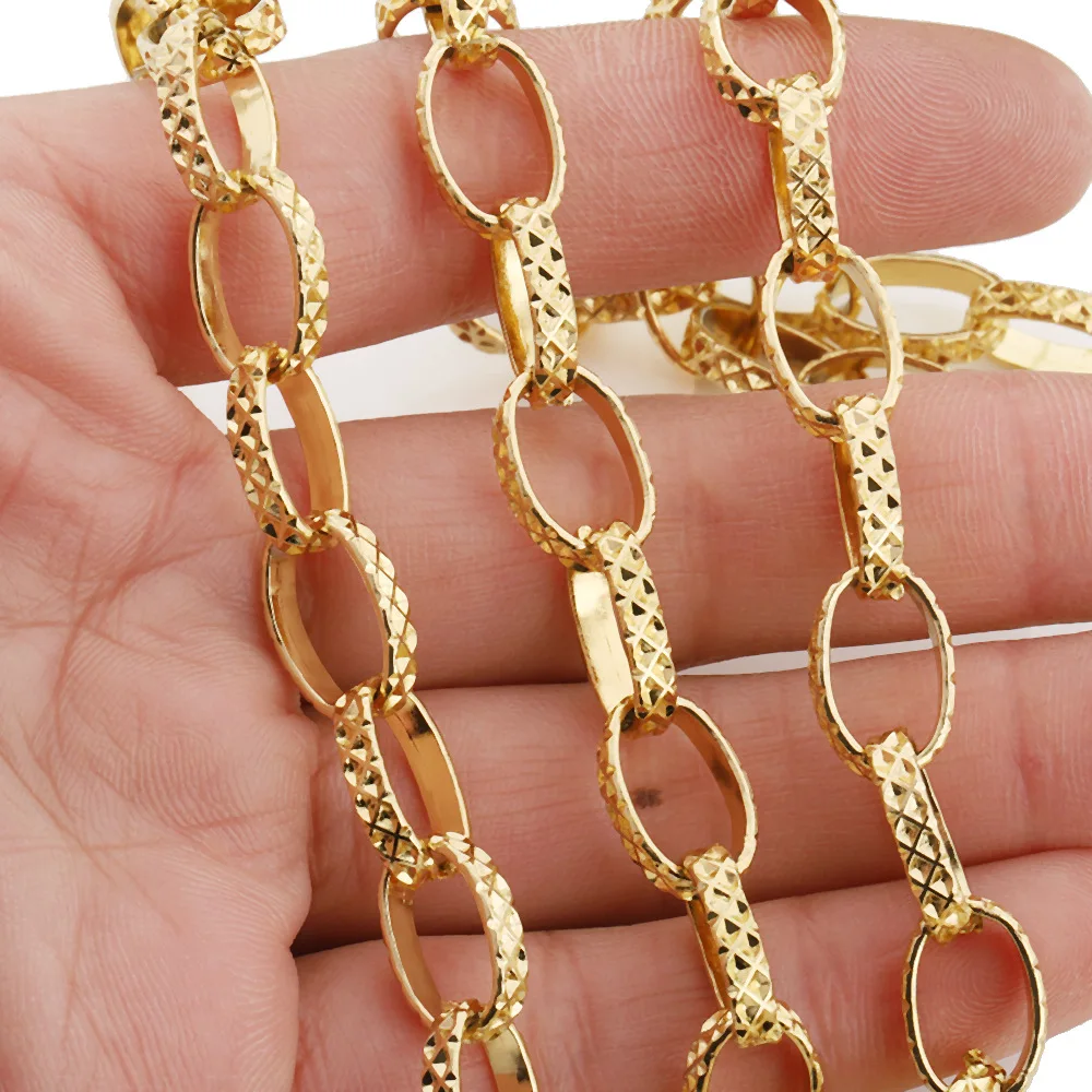 WT-STS023 بالجملة تصميم بسيط الذهب اللون الفولاذ المقاوم للصدأ سلسلة مجوهرات معدنية كما النتائج قلادة اليدوية شعبية الإناث #3