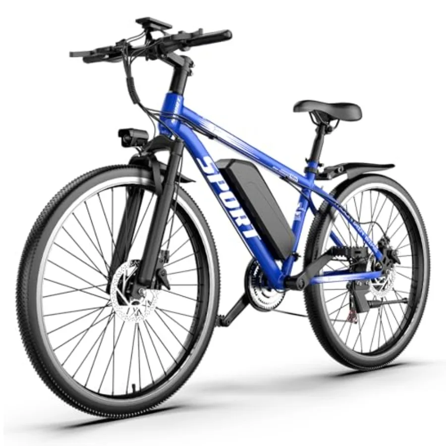 

Electric bike for urban commuting: aluminum frame, matte black finish, 1500W peak motor, 25 MPH speed, 65-mile range, 7-speed d