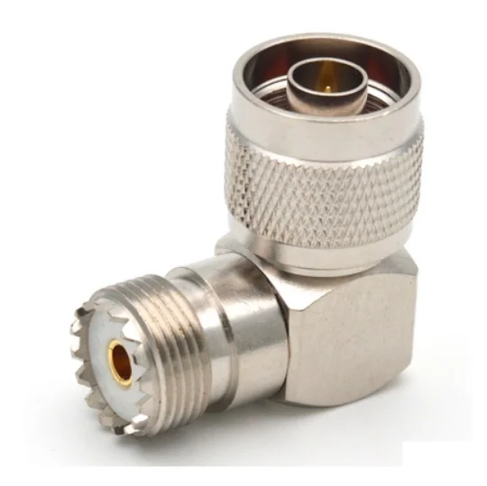 N Mannelijk Naar Uhf PL259 SO239 Vrouwelijke Haakse 90 Graden Coaxia Rf Adapter Connectors