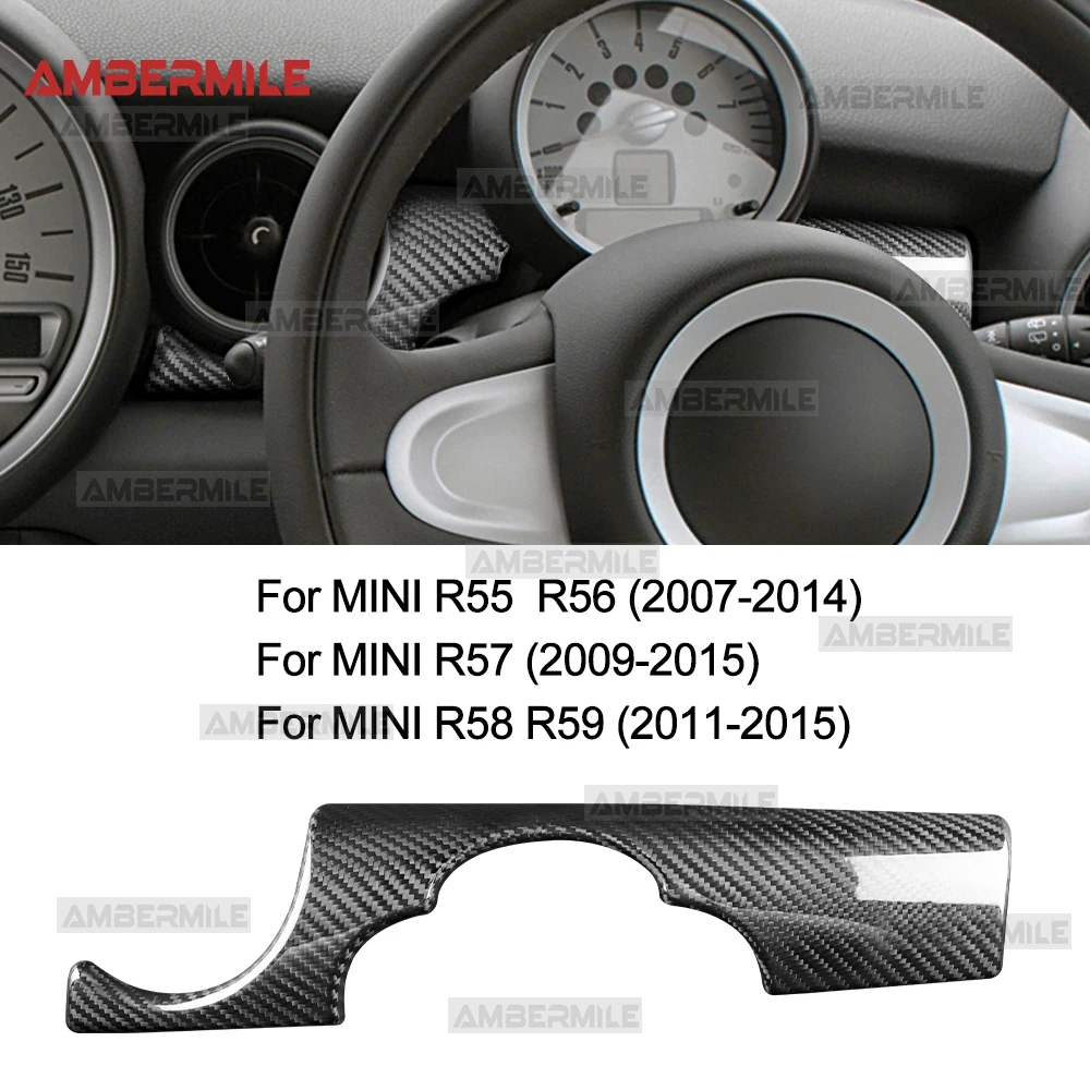 

RHD Car Real Dry Carbon Fiber Interior Speedometer Instrument Lower Panel Cover Trim for MINI R55 R56 R57 R58 R59 2007-2015