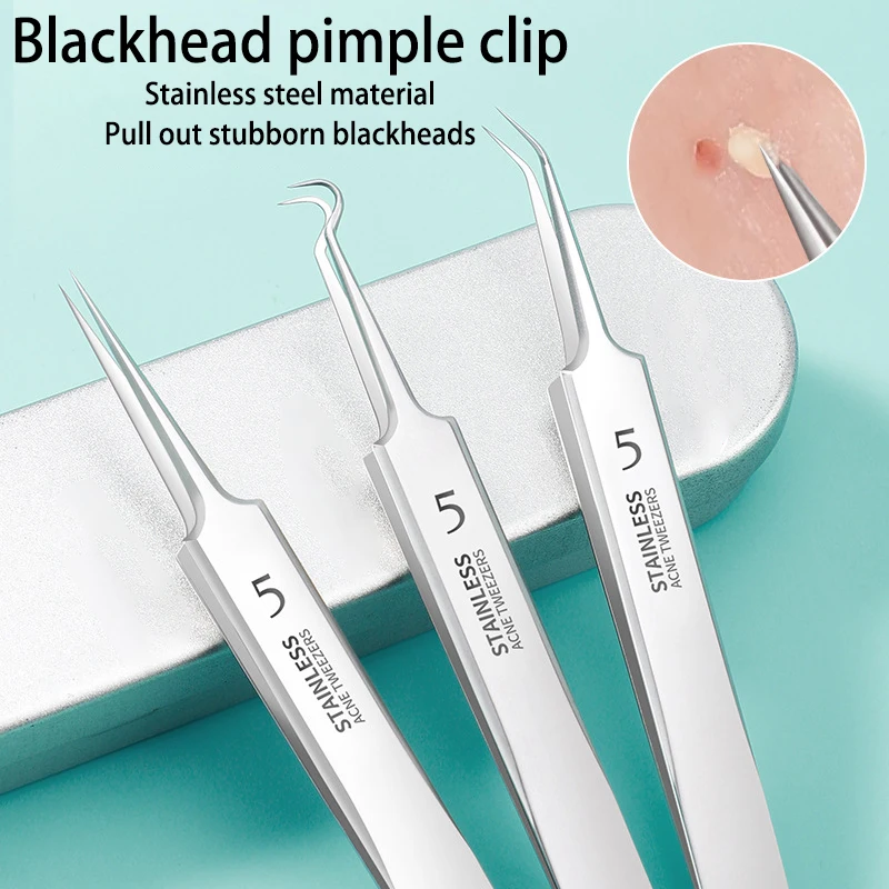 

Beauty salon beauticians, professional bean and blackhead clips, stainless steel tweezers, blackhead cleaning tools for women