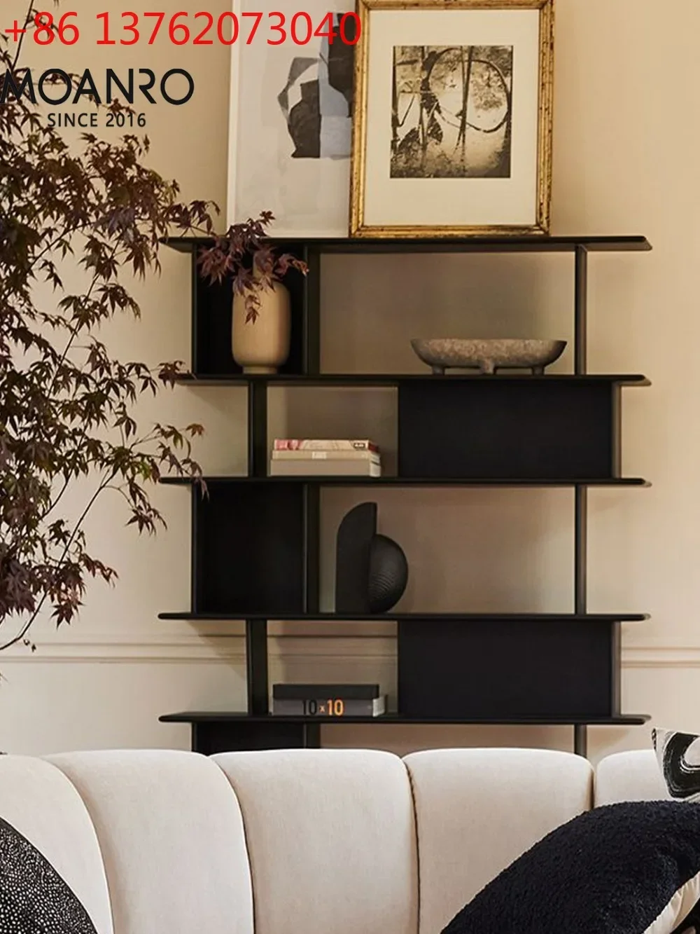 

Molu Squeak Solid Wood Bogu Shelf Italian Bookshelf Modern