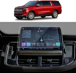 For 2021 2022 2023 Chevy Tahoe Suburban/GMC Yukon Accessories 10.2 Inch Navigation Tempered Glass Touchscreen Protector