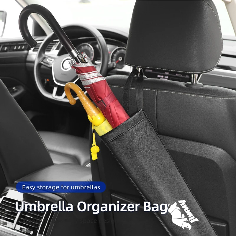 

Car Umbrella Storage Bag Leather Umbrella Holder Organizer Auto Accessories For Suzuki Vitara FronX Swace Across XBEE S-Presso