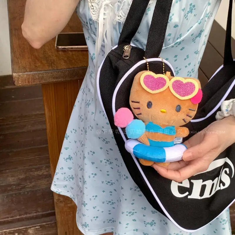 Sanrio Hello Kitty Cartoon Ijs Zwemmen Ring Hanger Auto Sleutelhanger Rugzak Hanger Kleding Accessoires Meisje Halloween Cadeau