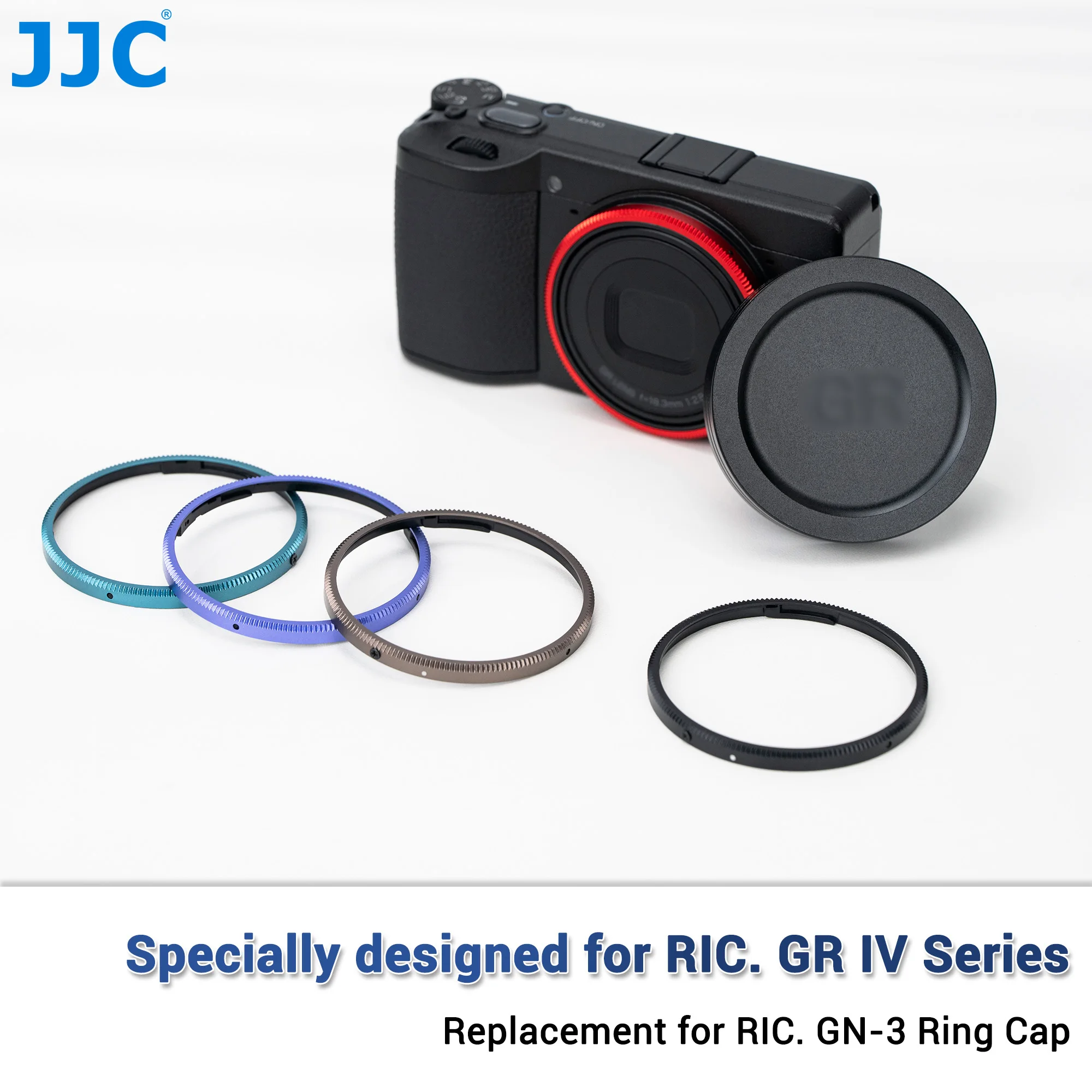 JJC MetalLens Decoration Ring for Ricoh GR IV GRIV GR4 GRIV 