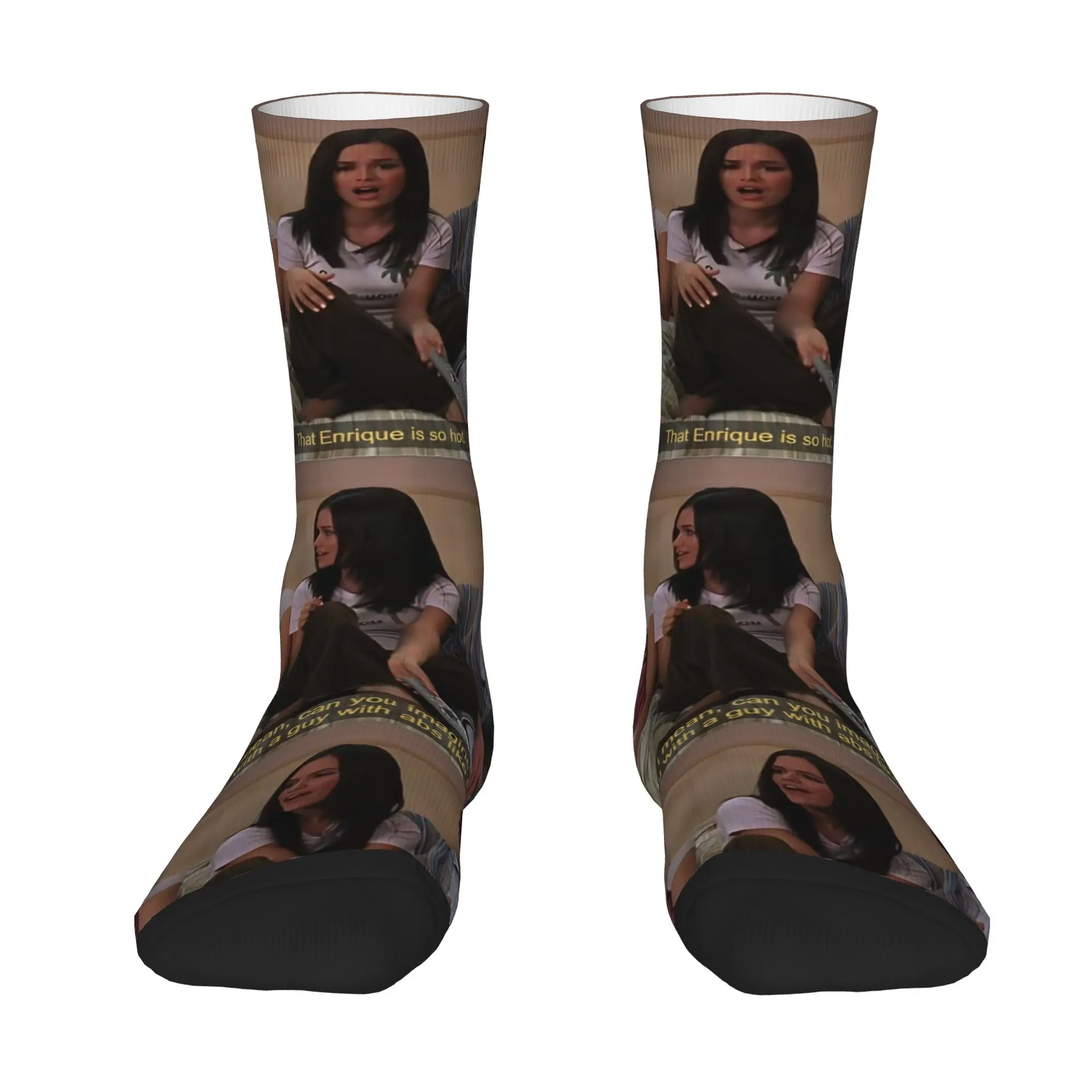 1 Pair Hip Hop Retro Summer Roberts Crazy Men's Sock O.C. Harajuku Seamless Printed Funny Sock