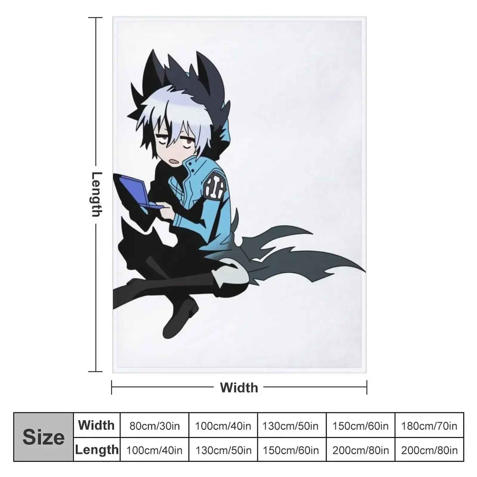 Servamp Kuro Cute Sleepy Playing Games Throw Blanket couch cozy soft plush fuzzy picnic outdoor blanket
