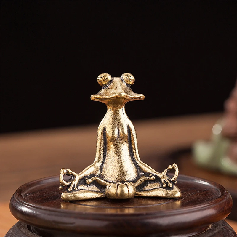 

Meditation Frog Ornament, Incense Insertion Ornament, Study Decoration Ornament