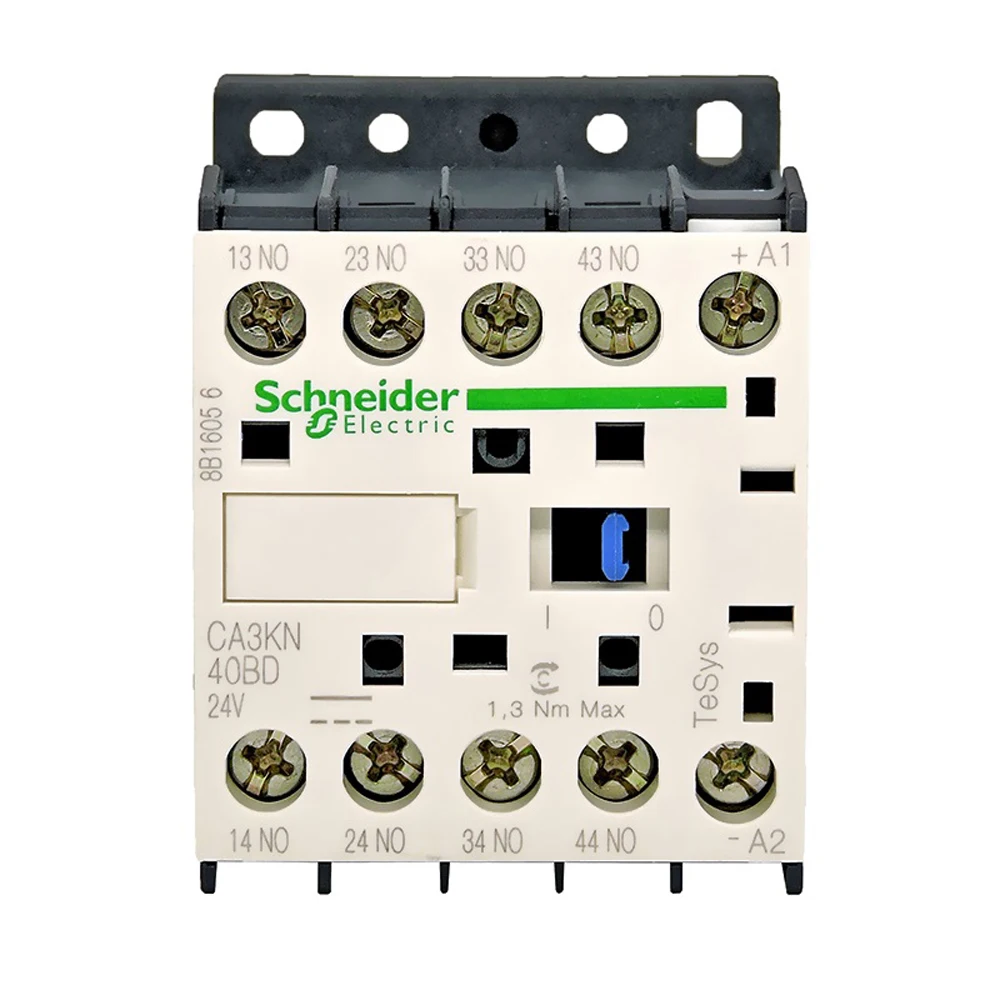 New Original Schneider Electric Tool Circuit Control Loop Accessory CA3KN40BD CAK Contactor Relay 4NO+0NC DC24V TeSys K Contact