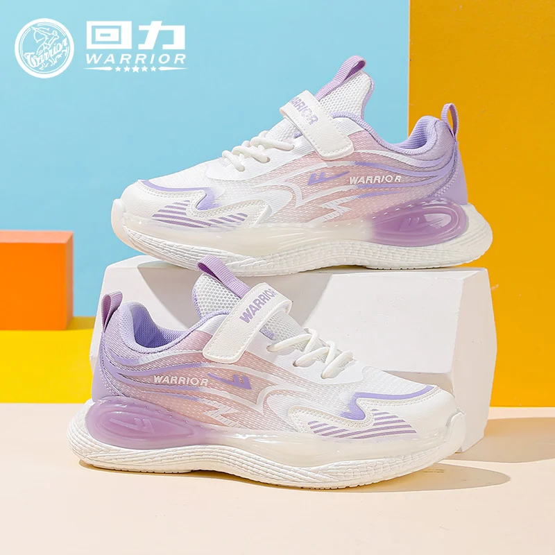 

Warrior, новинка 202, осенняя детская спортивная обувь с сеткой, противоскользящие дышащие кроссовки для бега для девочек, детская повседневная обувь для девочек