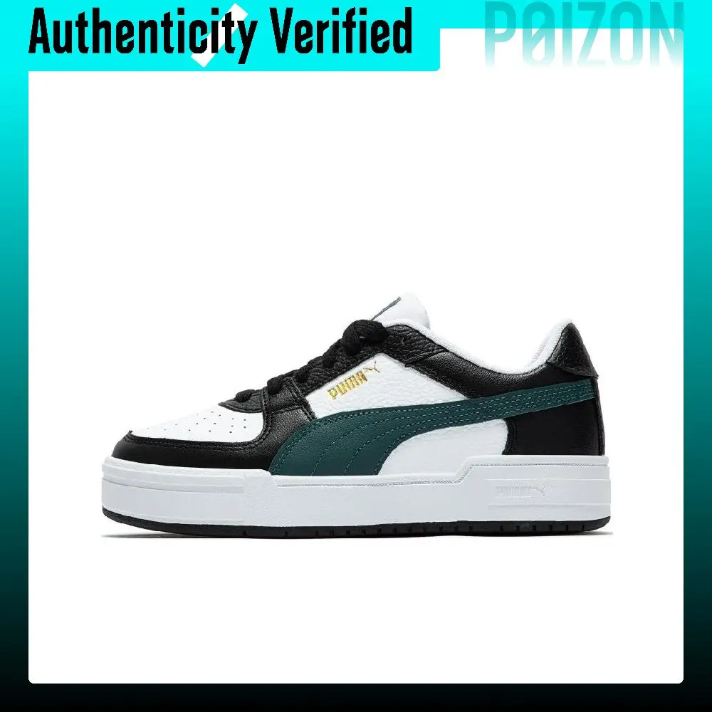 puma-ca-pro-skate-shoes-unisex-low-top-white-black-green-386083-05