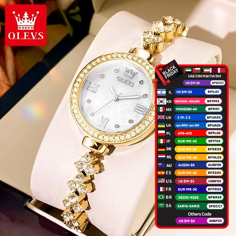 OLEVS Women's Watches Quartz Watch for women Small watch strap Fashion Wristwatch Waterproof Gifts for women 9903