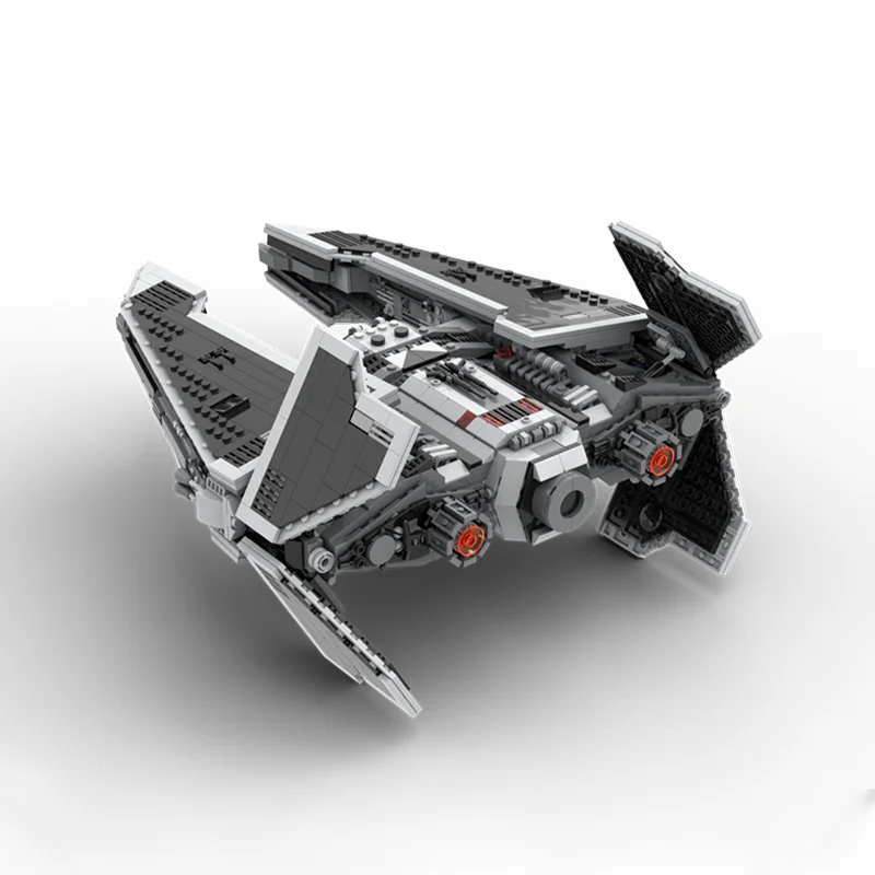 Juego de bloques de construcción modelo de 1656 piezas – Interceptor de clase Fury – Star batter Sith Starfighter Diorama