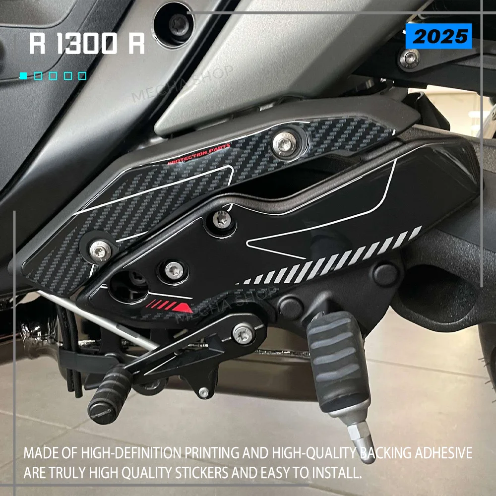 3D Stickers for R 1300 R 2025-2026 Door Sill Protection R1300R Accessories Heel Resin Decal