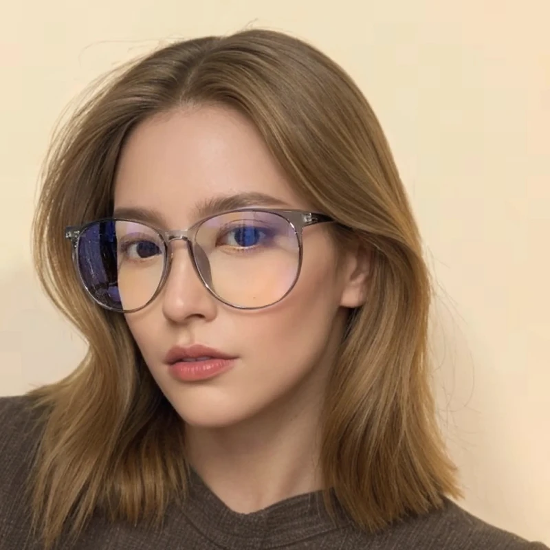 

Anti Blue Light Plano Computer Glasses Round Frame for Women and Men Eyewear Blocking Optical Spectacle Eyeglasses