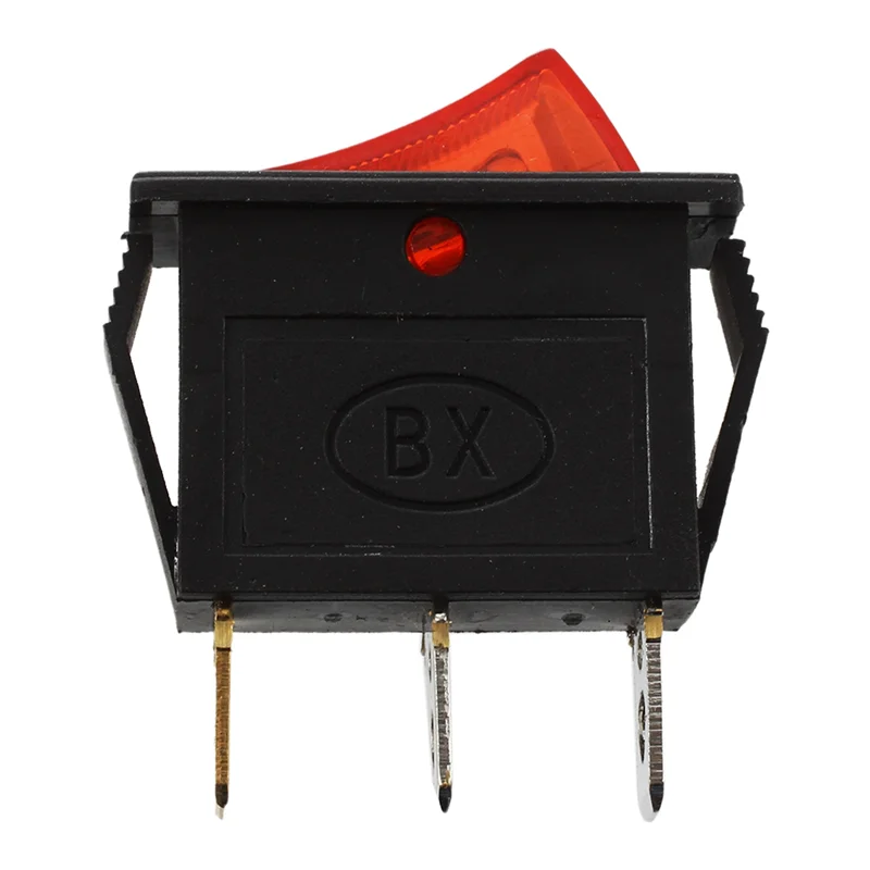 ABZW AC 16A/250V 20A/125V 빨간색 조명 켜짐 꺼짐 SPST 보트 로커 스위치 X 30개