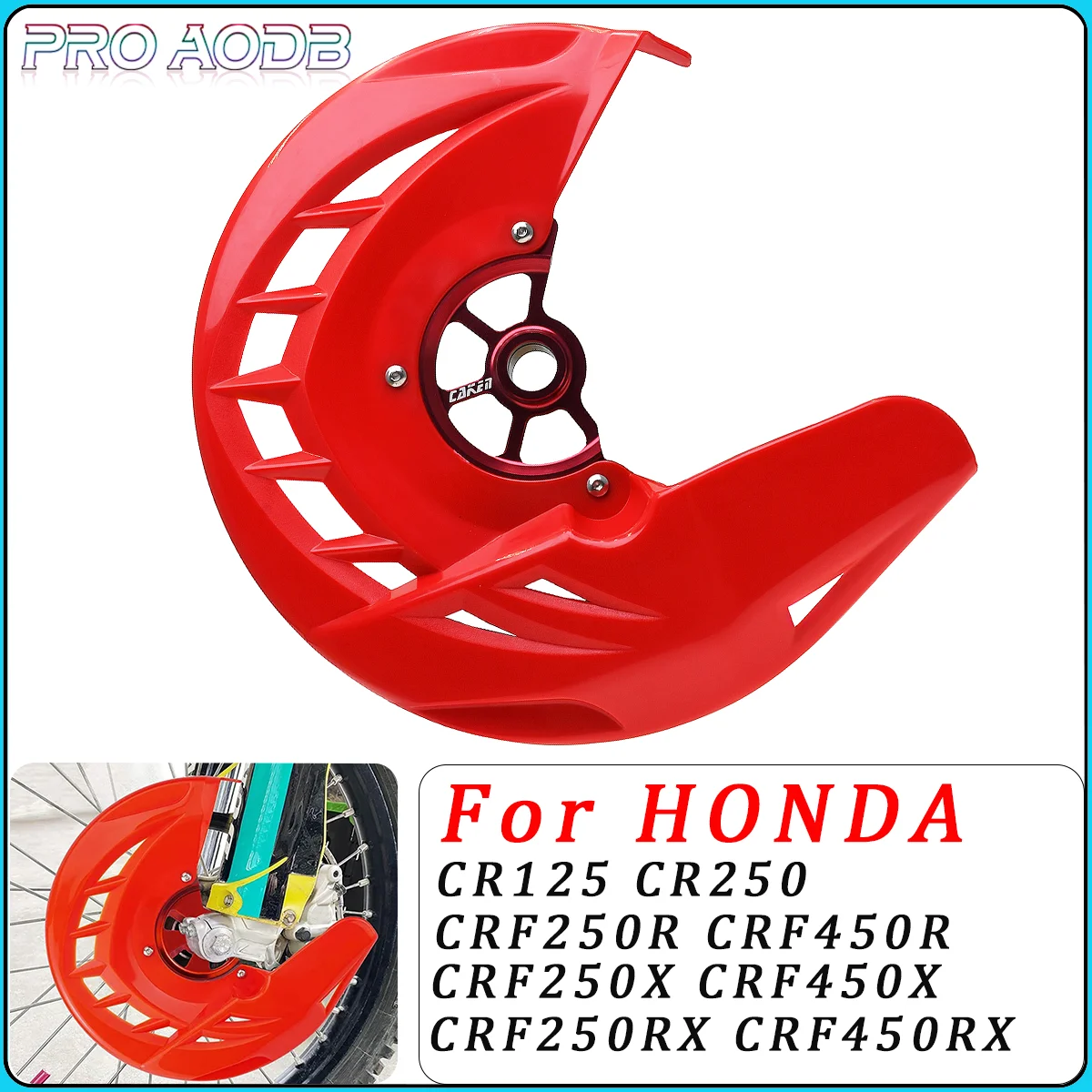 

Motorcycle Front Brake Disc Rotor Protector Cover Guard For Honda CR125R 250R CRF250R 250X 450R 450X 250RX 450RX Dirt Bike