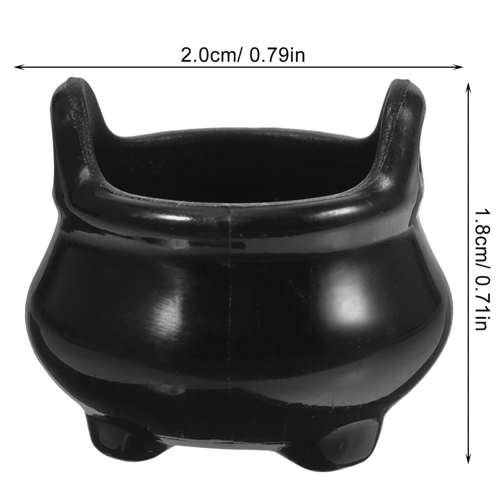 10Pcs Halloween Mini Cauldron Kettles Dolls House Miniature Mini Halloween Candy Bucket Pot Witch Cauldron Holder Jar