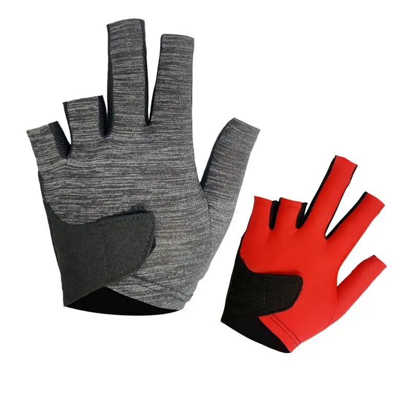 Thin Billiards Mittens Cue Billiards Open Finger Mittens Billiards Playing Mitts With High Elasticity For Billiard Hall