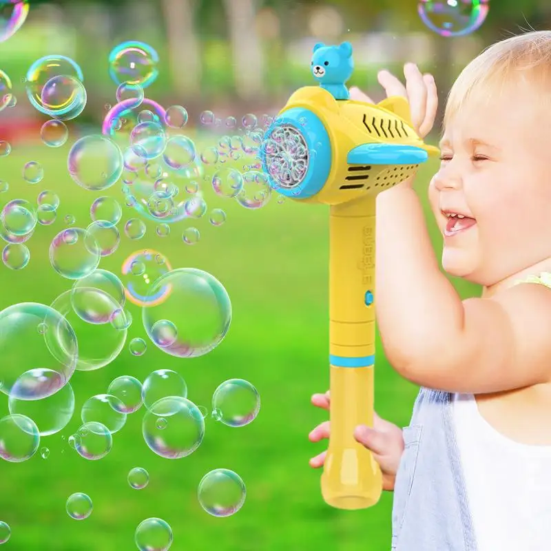 Souffleur à bulles automatique pour enfants, fournitures de fête à la piscine, forme mignonne, équipement de jeu extérieur pour enfants, machine à bulles