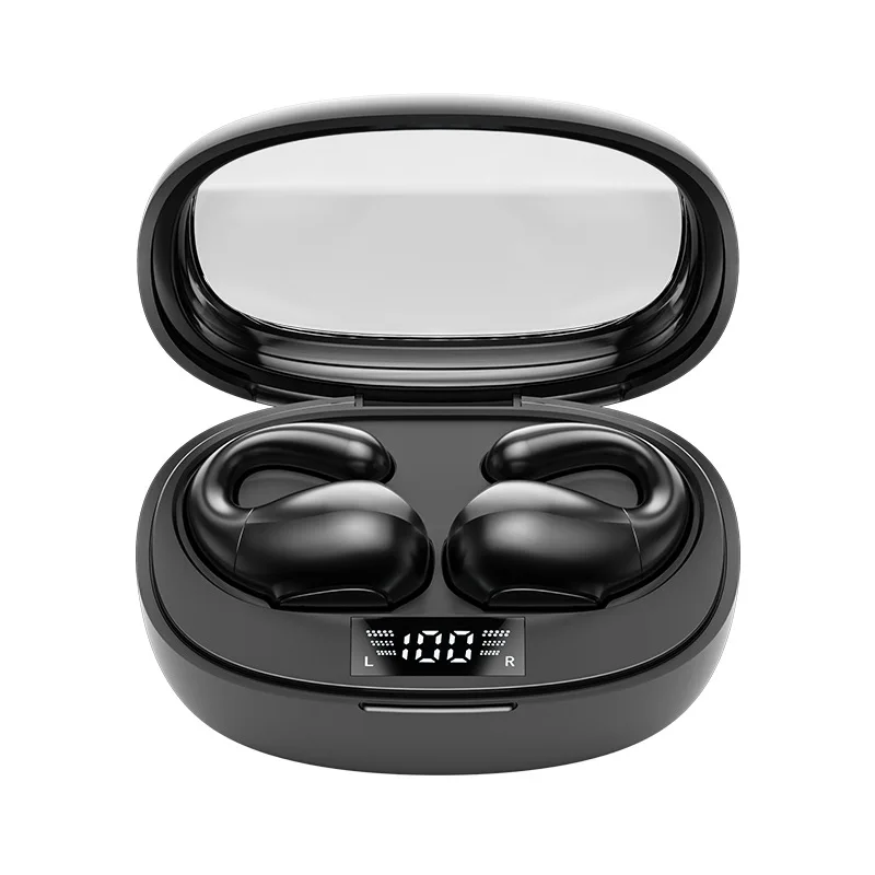 

True wireless clip-ear bluetooth headset 5.3 bone conduction binaural non-sensory wear long battery life headset