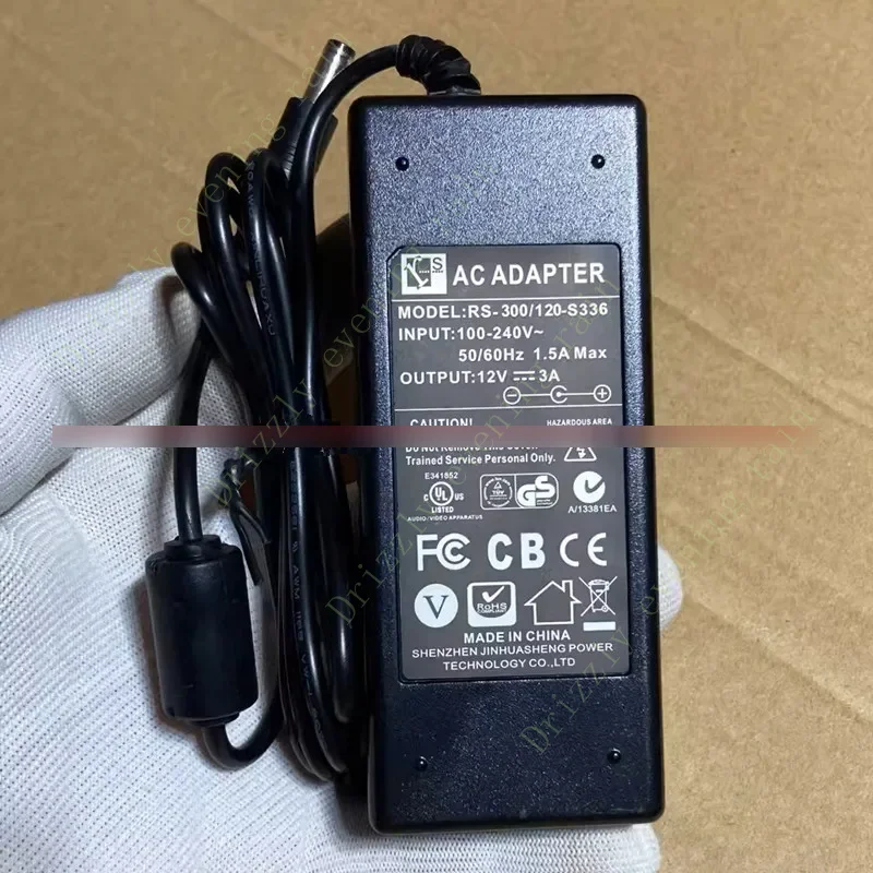 For jinhuasheng 12V 3A RS-300/120-s336 120-s325 AC adapter Charger power supply 5.5*2.1mm original