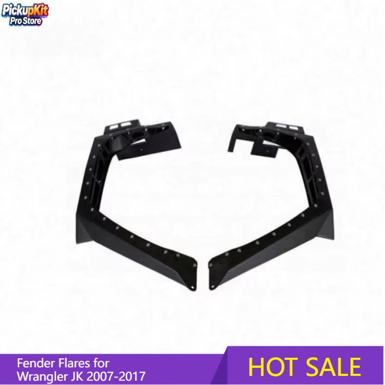 

High Quality Armor Style 2door 4X4 Pickup Accessories Steel Fender Flare Wheel Arch for Wrangler JK 2007-2017