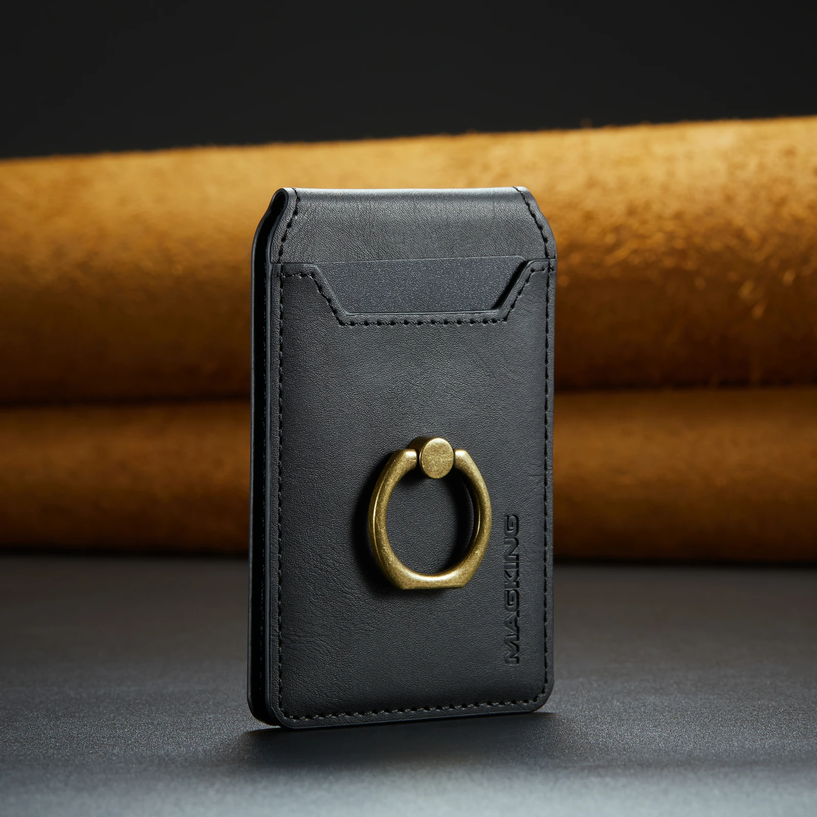 Luxury Leather Magnetic Card Holder Wallet Case for iPhone 12/11/13/15/14/16 proMax ForMagsafe Compatible Credit Card Phone Case