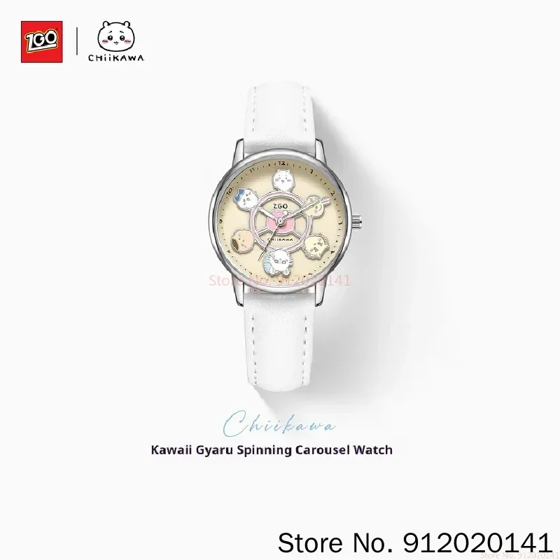 ZGO Chiikawa Quartz Watch Rotating Watch Decorative Gifts For Women Kawaii Hachiware Usagi Watch Anime Peripheral Holiday Gifts view 5