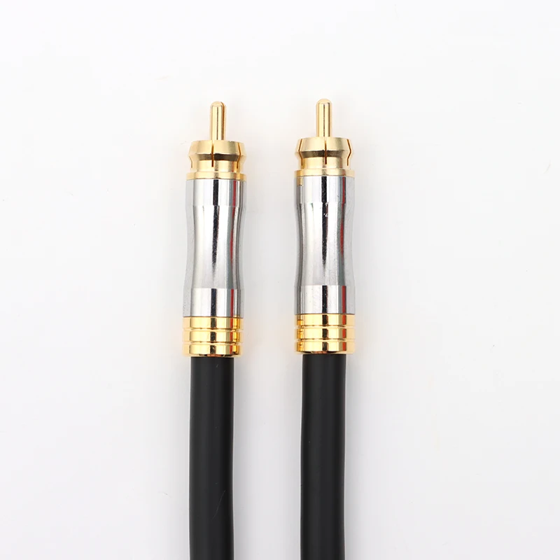 ivipQ Audio Line Cable 1M Stereo Jack Male to RCA Male Aux Cable For PC DVD TV MP3 Speakers Laptop Video Audio Cable Cord