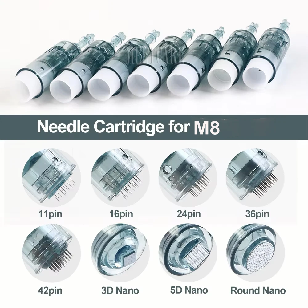 M8 Nadelkartuschen für M8 Derma Micronadel-Pen Microneedling 11-Pin 16-Pin 24-Pin 36-Pin 42-Pin 3D 5D Rund Nano – Detail 7