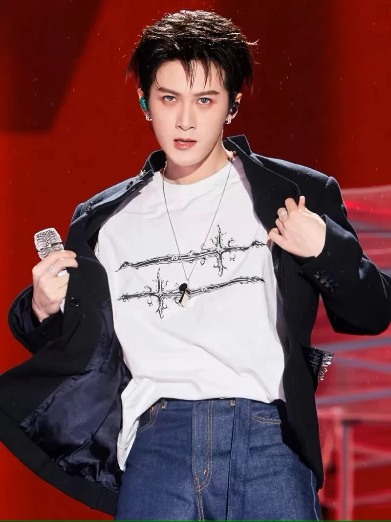 Tan Jianji Concert Same Sleeveless T-shirt Vest Vest Summer Bottoming Undershirt Surrounding Sports Men and Women for Fans